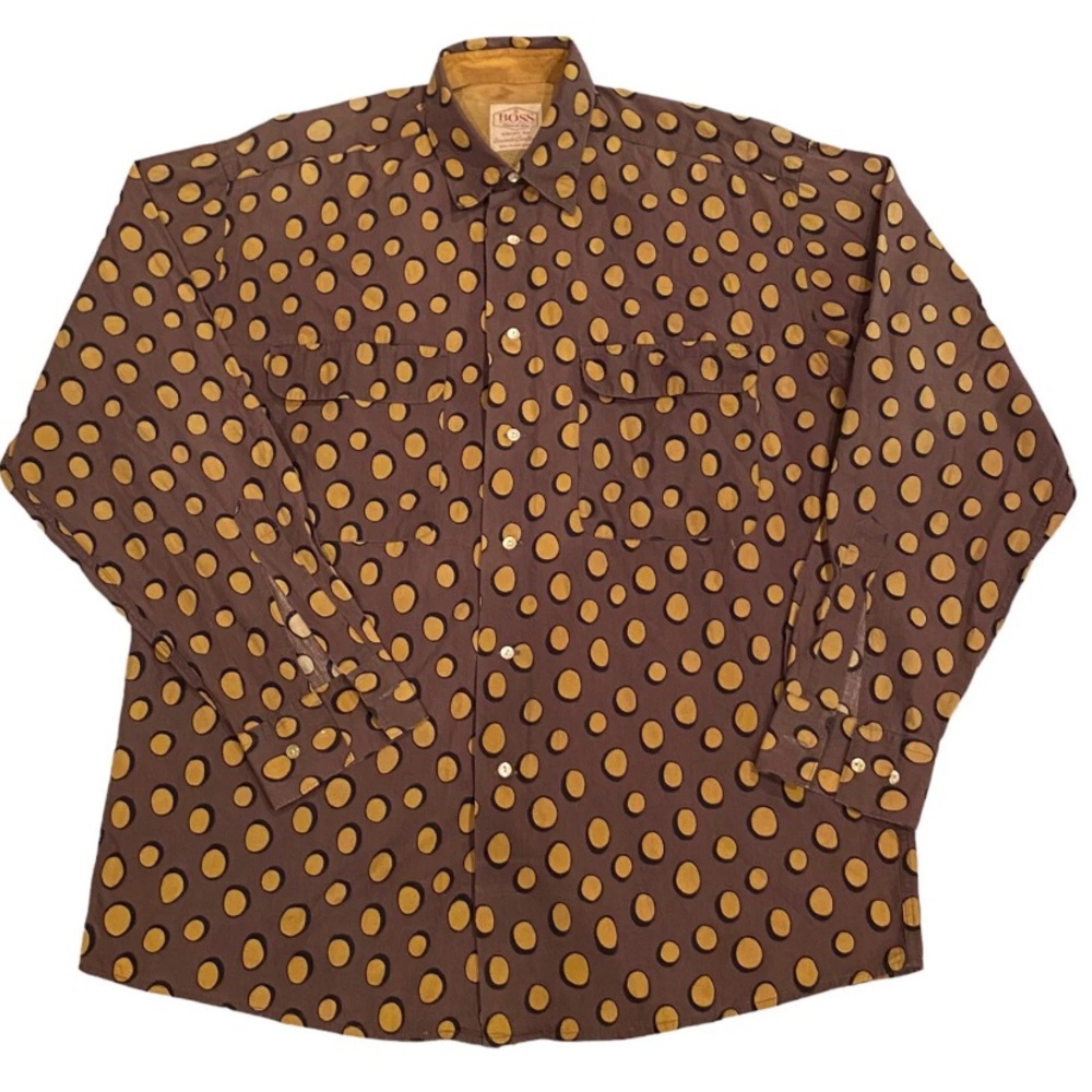 HUGO BOSS Men's Long Sleeve Button Front Shirt Size 39 /15.5